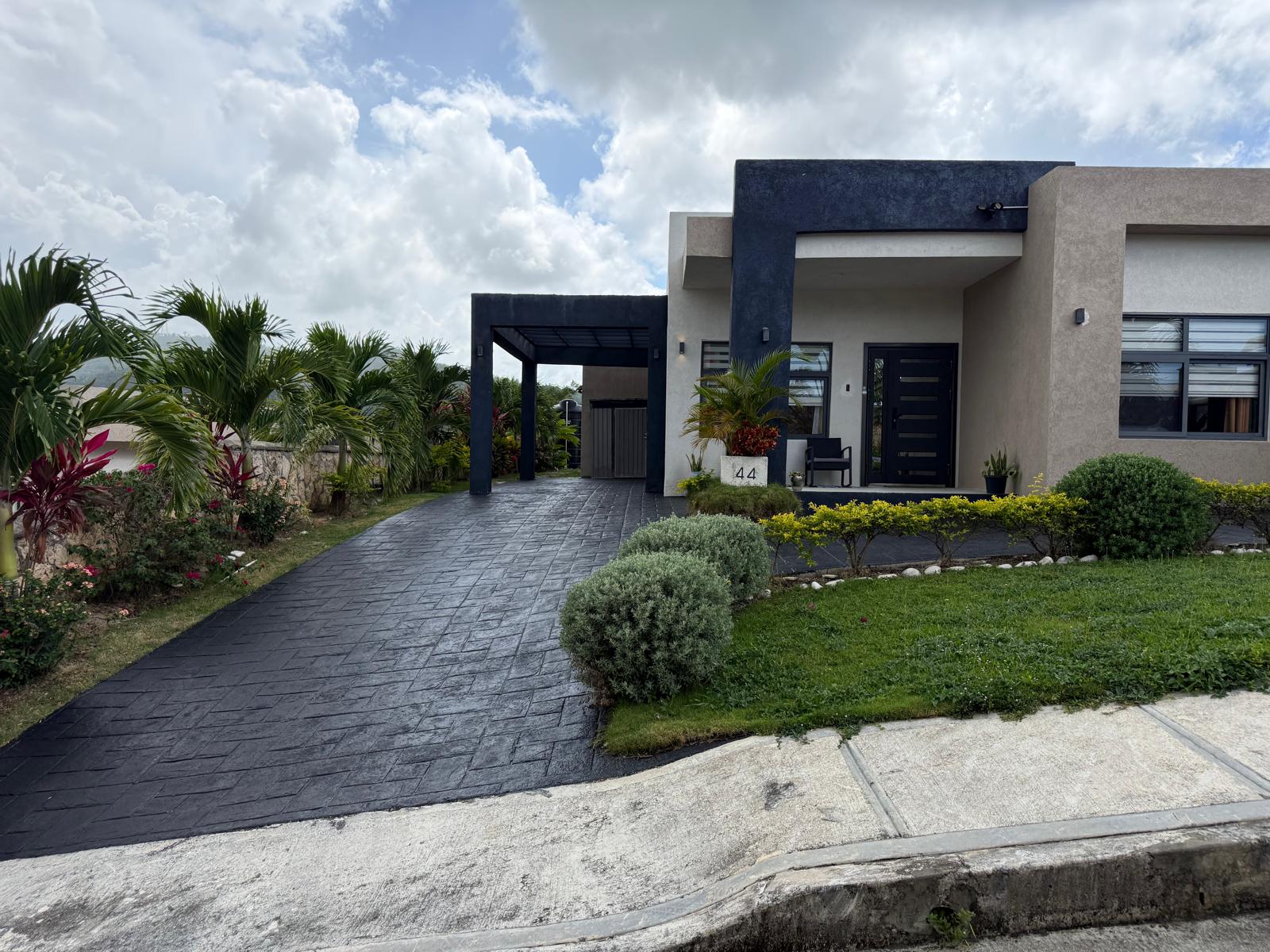 Front exterior of the private villa